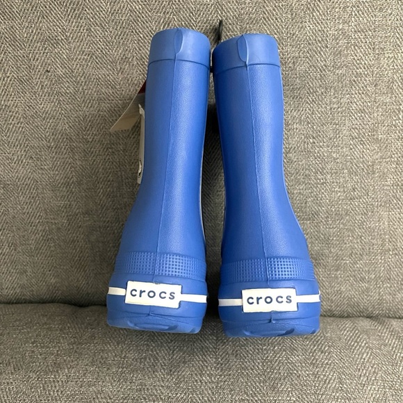 Toddler Crocs Jaunt Rain Boots Kids Size J1 - Blue & White 11018 - NWT - Picture 2 of 10